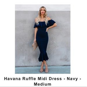 VICI Collection Havana Ruffle dress - worn once, size M